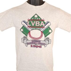 Vintage Las Vegas Baseball Academy Mens Size XS Gray 90s 1996 LVBA Summer Camp